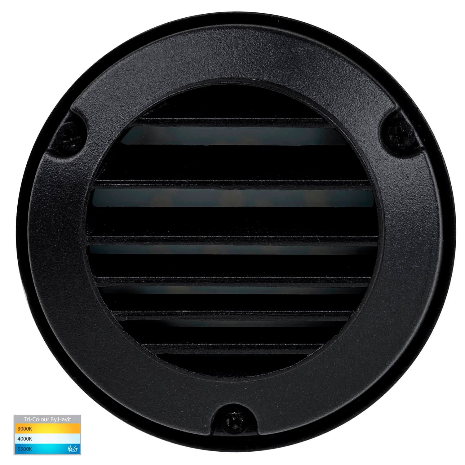 Havit PINTA HV2925T-12V Black Tri-Colour 2.3w LED Louvered Grill Step / Wall Light