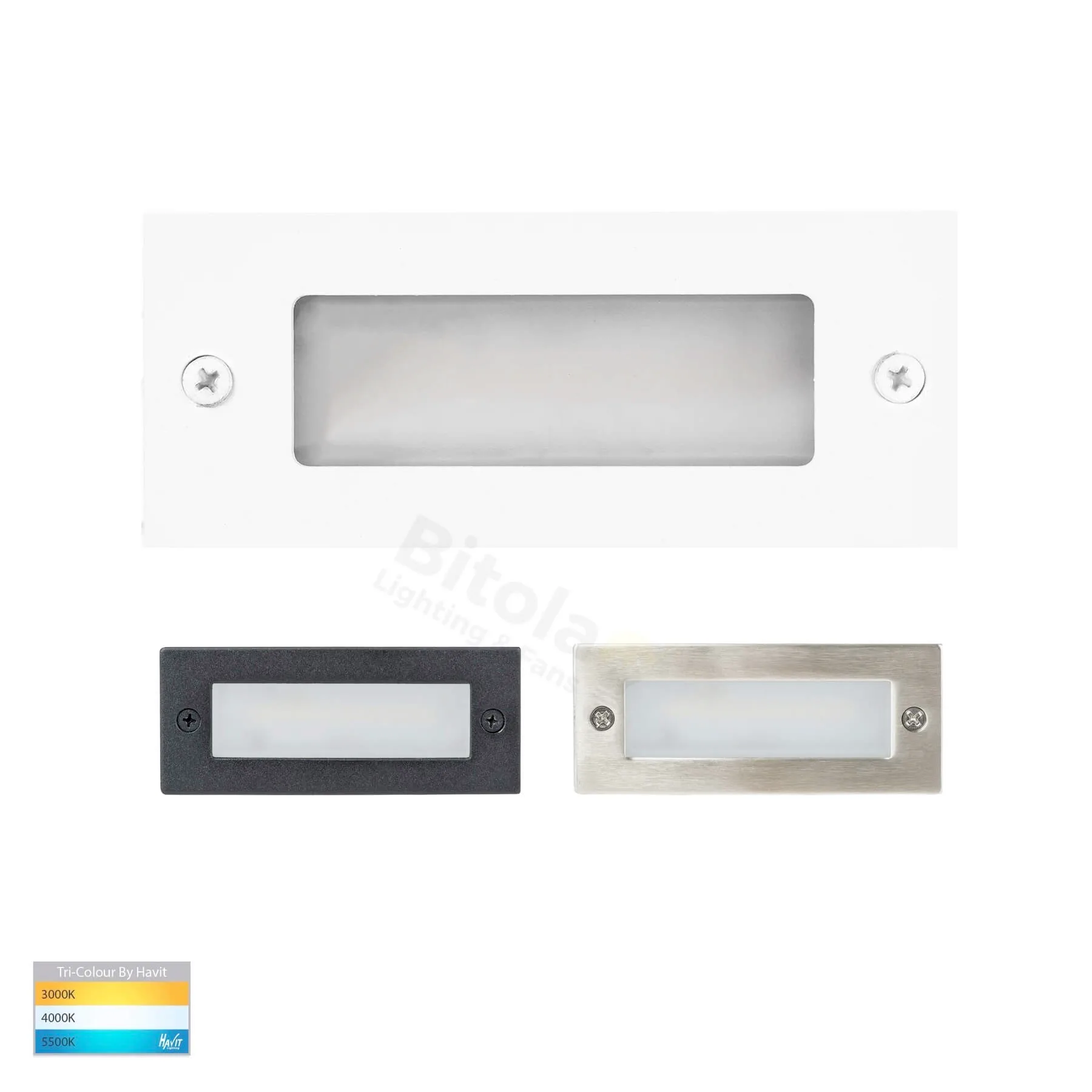 Havit Bata HV3007T 12v Tri-Colour 3w LED Brick Light - Plain Face