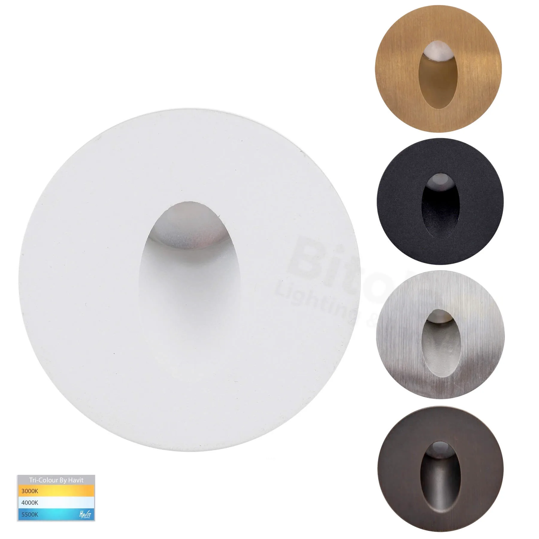 Havit Mini Reces Round HV3206T 12v 1w LED Recessed Step / Wall Light