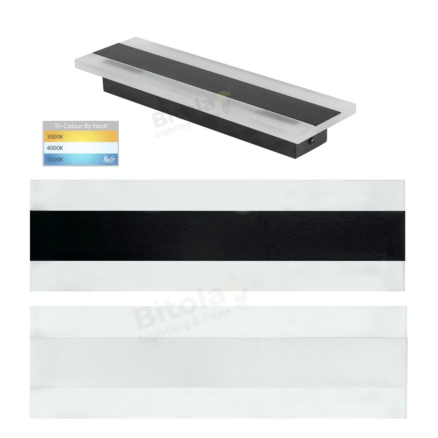 Havit Barline HV3581T 300mm Tri Colour LED Linear Wall Light