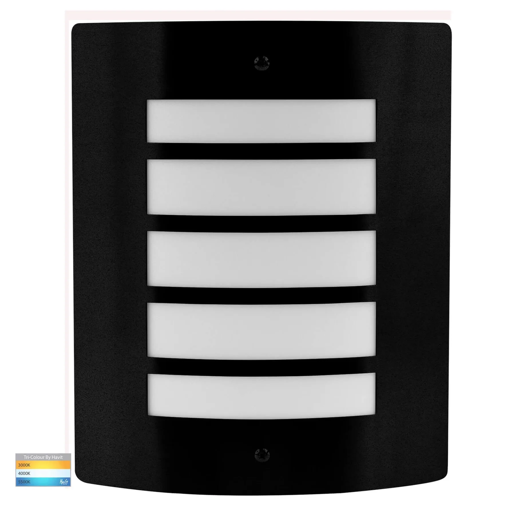 Havit Mask HV36042T-BLK Black 316 Stainless Steel 5 Slot 10w LED Outdoor Wall Light