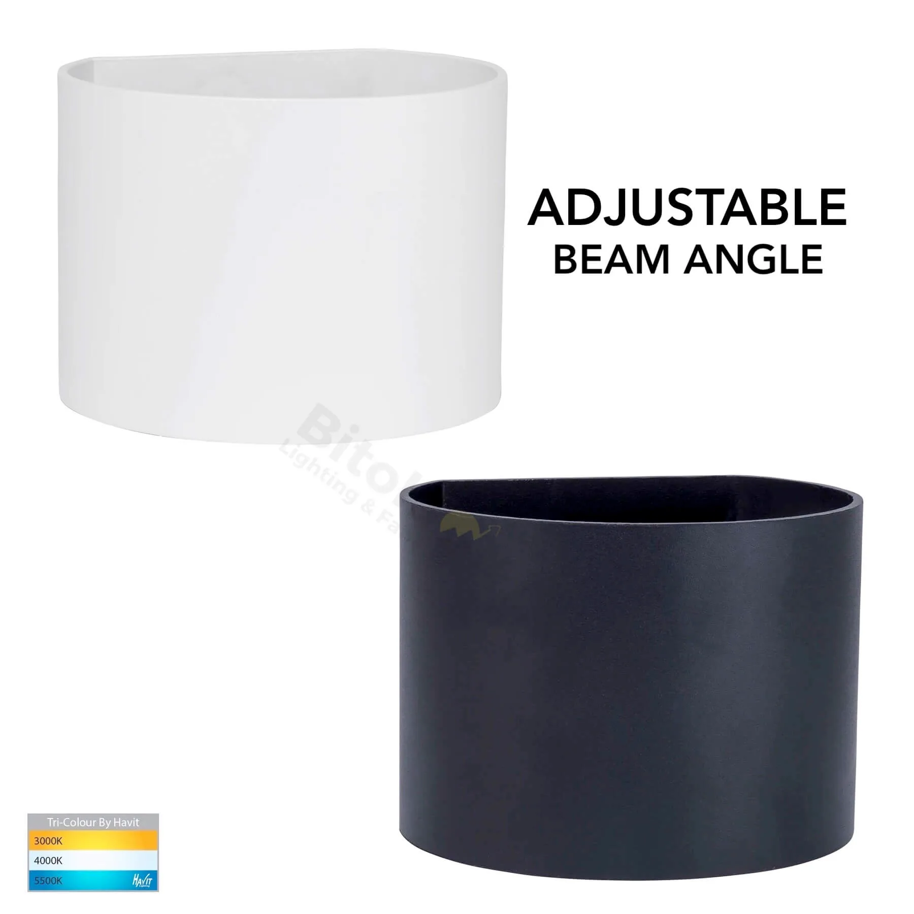 Havit Versa Round HV3658T-RND LED Wall Light with Adjustable Beam Angle