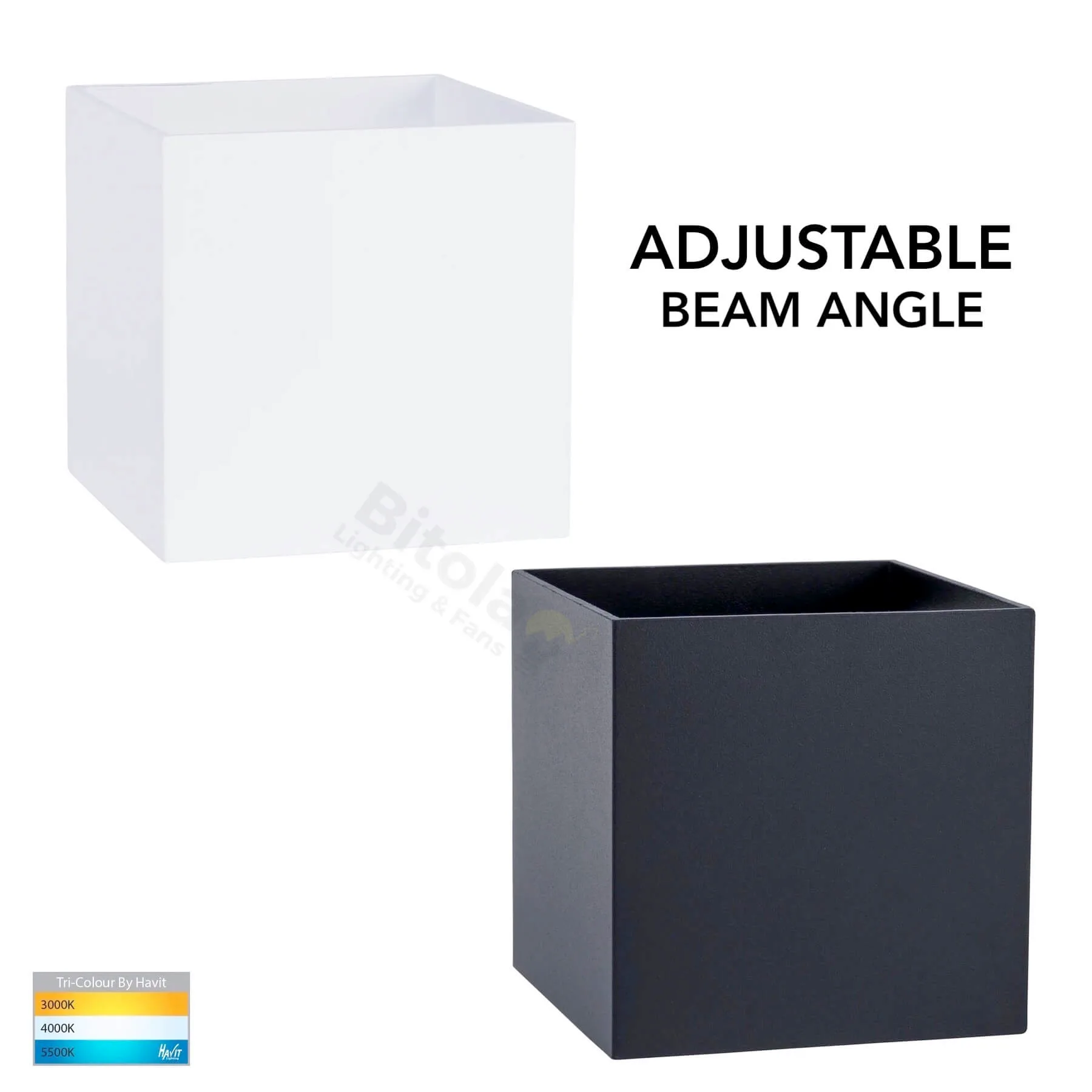 Havit Versa Square HV3658T-SQ LED Wall Light with Adjustable Beam Angle