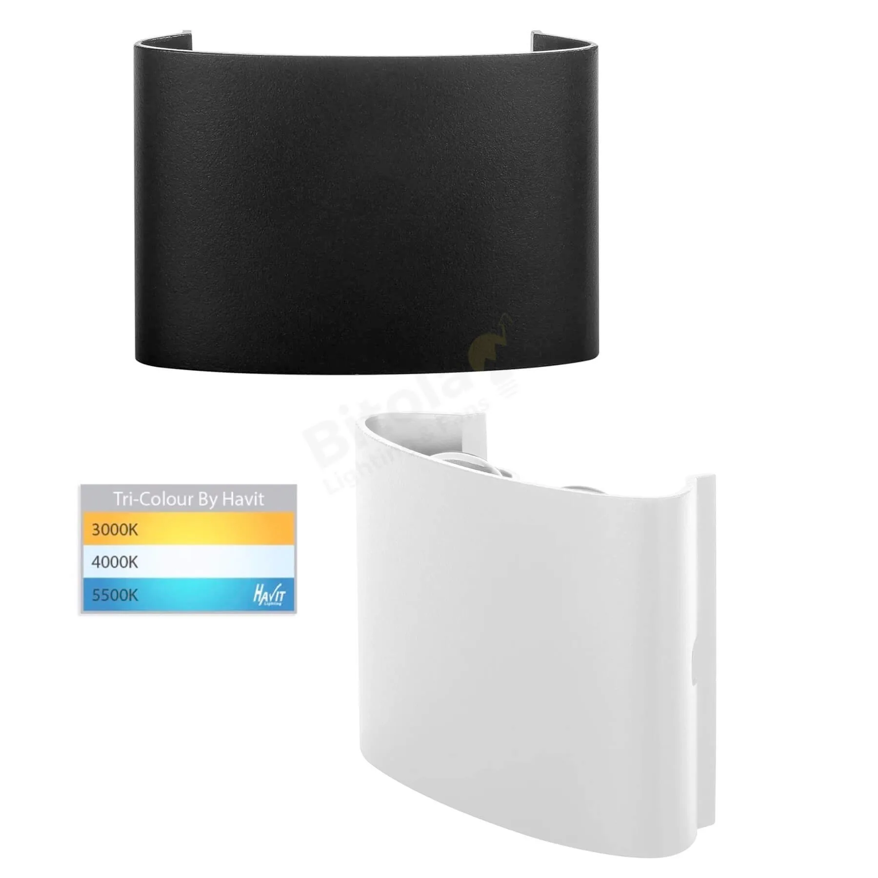 Havit Maro HV3695T Curved Multi-Beam 4w LED Up and Down Outdoor Wall Light