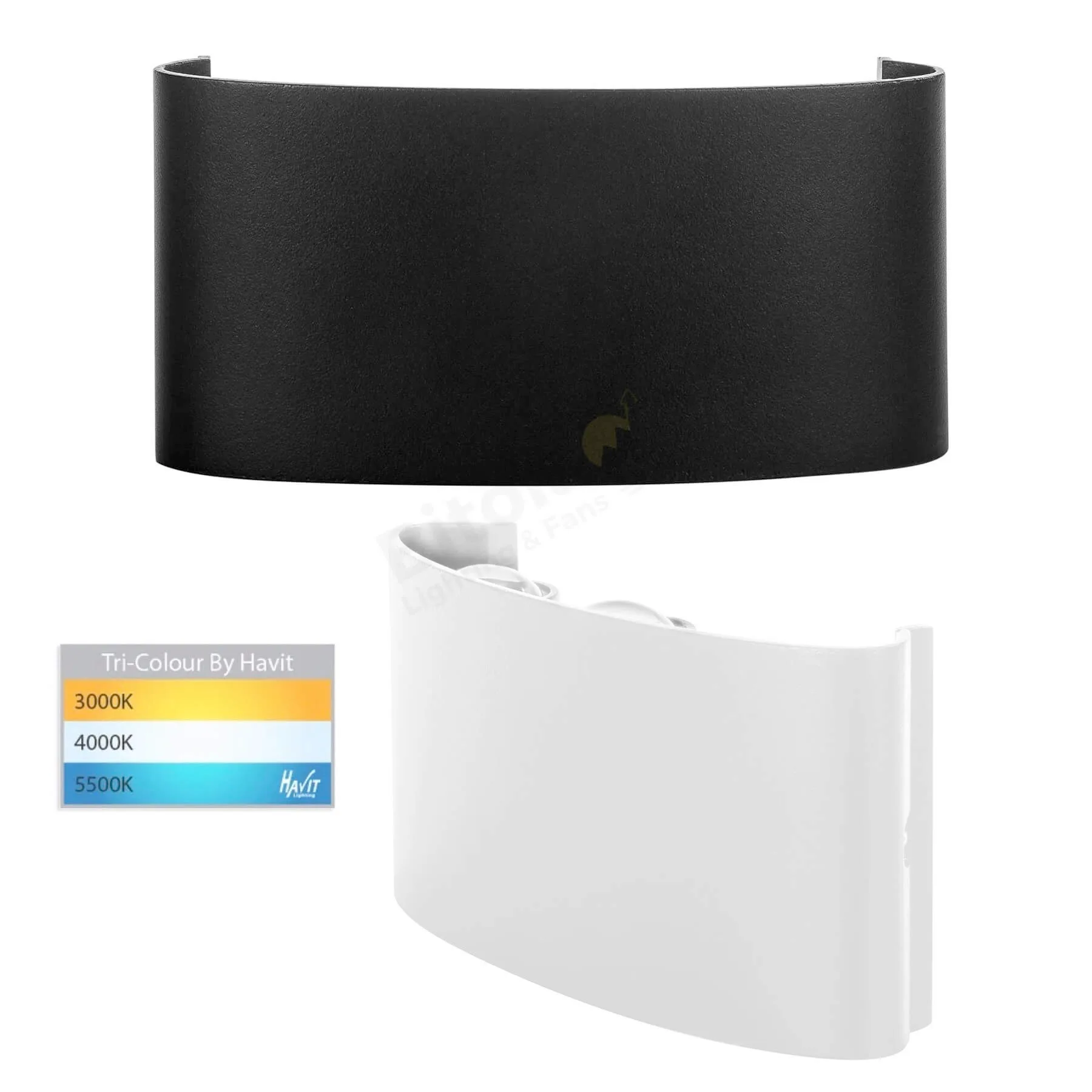 Havit Maro HV3696T Curved Multi-Beam 6w LED Up and Down Outdoor Wall Light