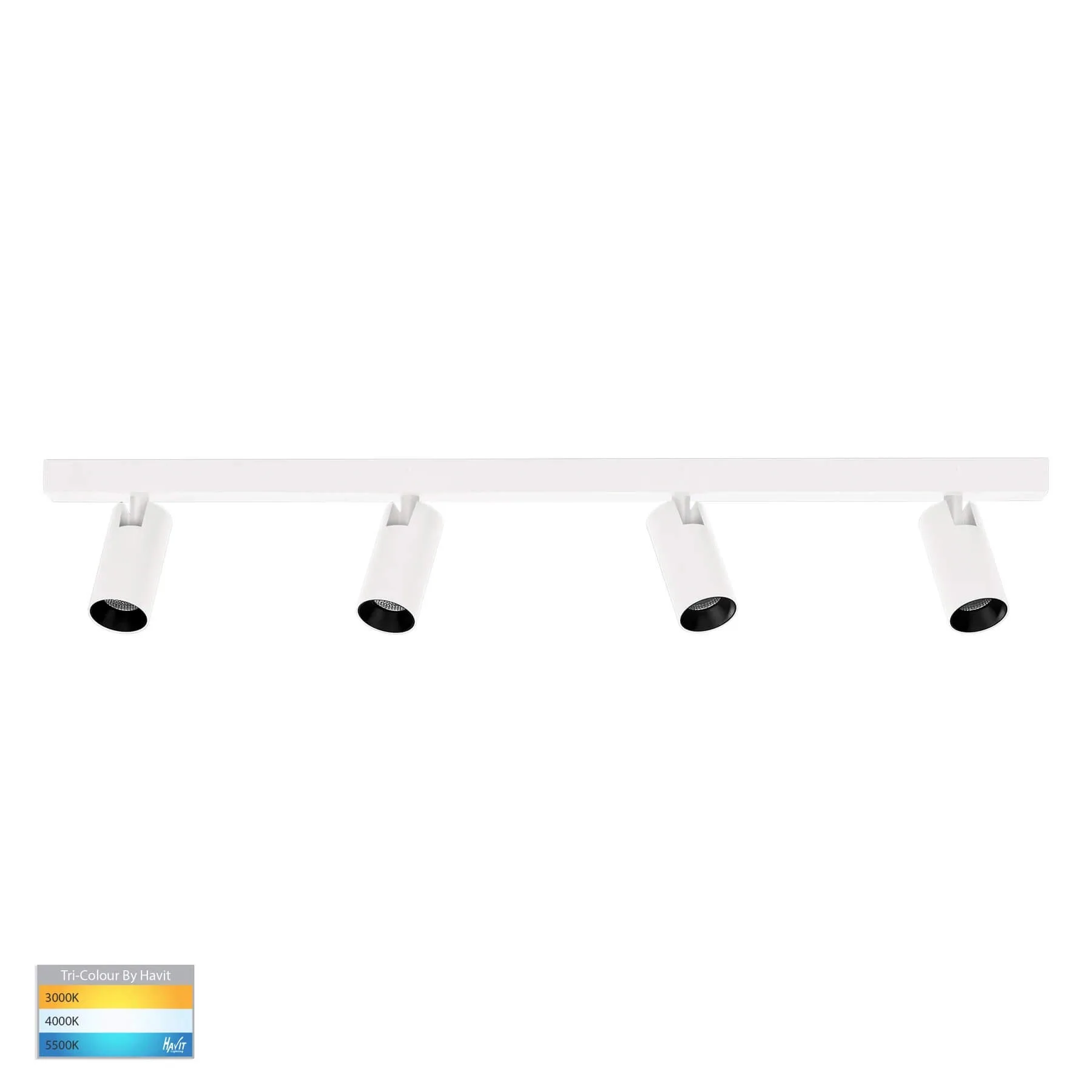 Havit Revo HV4002T-4 Tri-Colour 4 x 8w LED 4 Light Adjustable Bar Spot Light