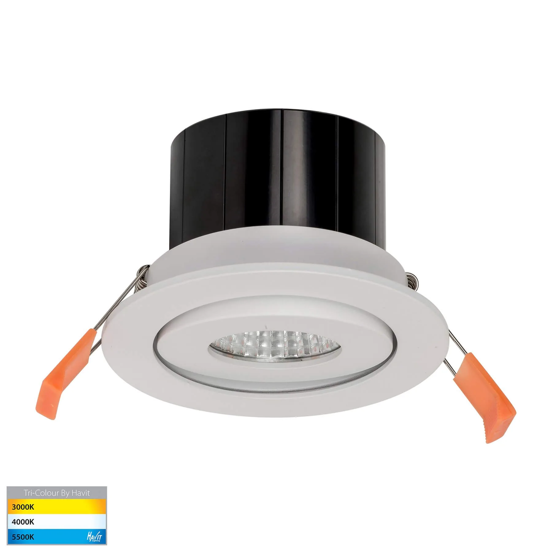 Havit Prime HV5512T Low Glare Flush Gimble Tilt Tri-Colour 12w LED Downlight