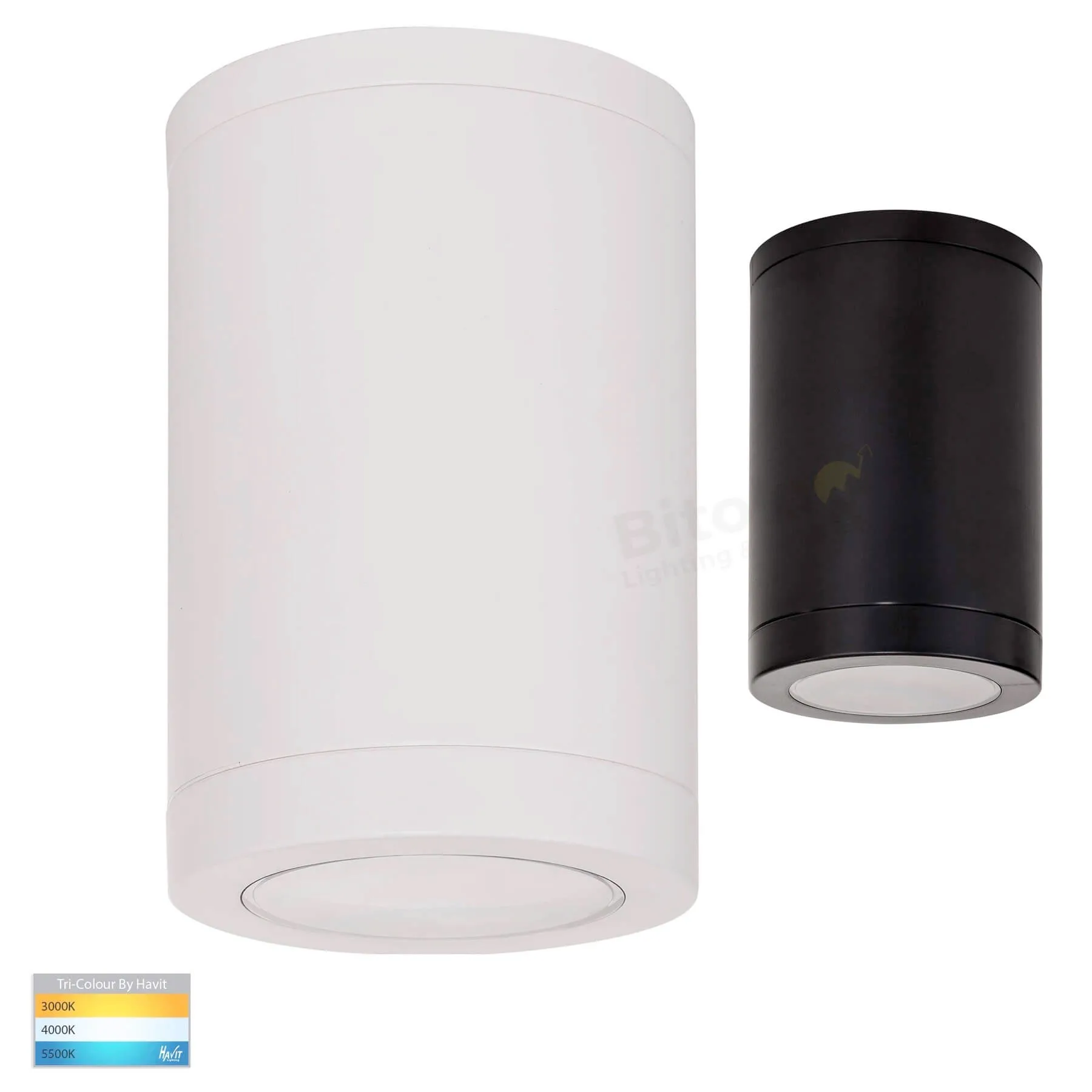 Havit Lexan HV5832T 95mm Tri-Colour Surface Mounted LED Downlight