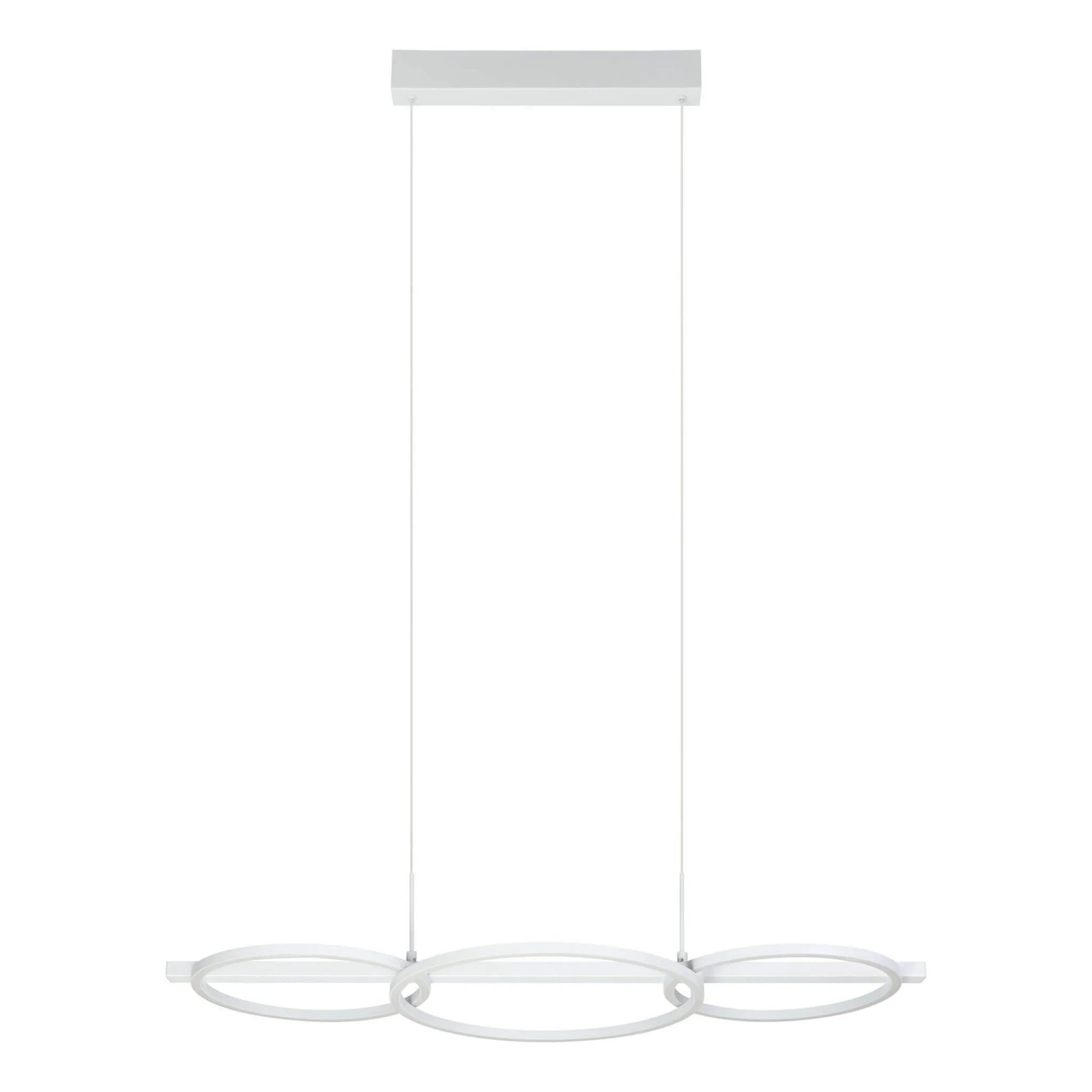 Eglo Lanacera 40w LED 3 Halo Ring Ceiling Pendant Light in White