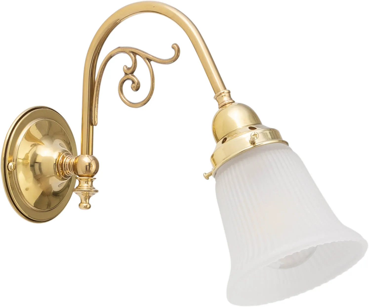 Lighting Inspirations Victoriana Wall Bracket With Zipper 23 Frost Shade