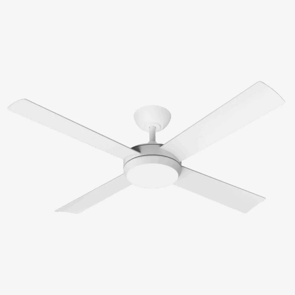 Martec Proton 122cm 48" DC Ceiling Fan With Light Matt White