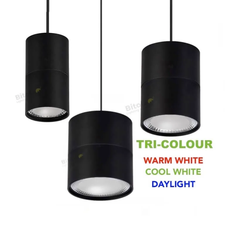 Havit Nella Black Tri-Colour 7w / 12w / 18w LED Pendant Light