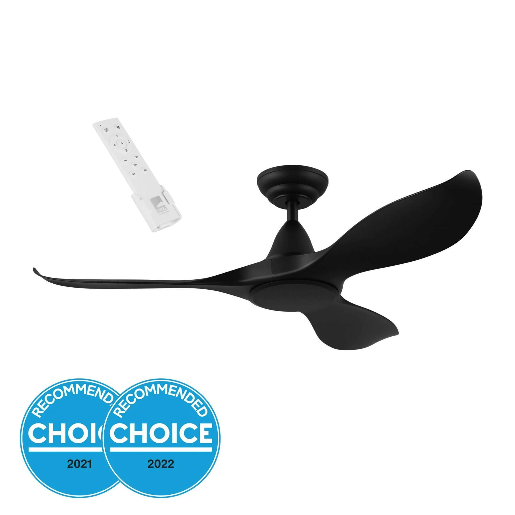 Eglo Noosa 46" DC Ceiling Fan Black