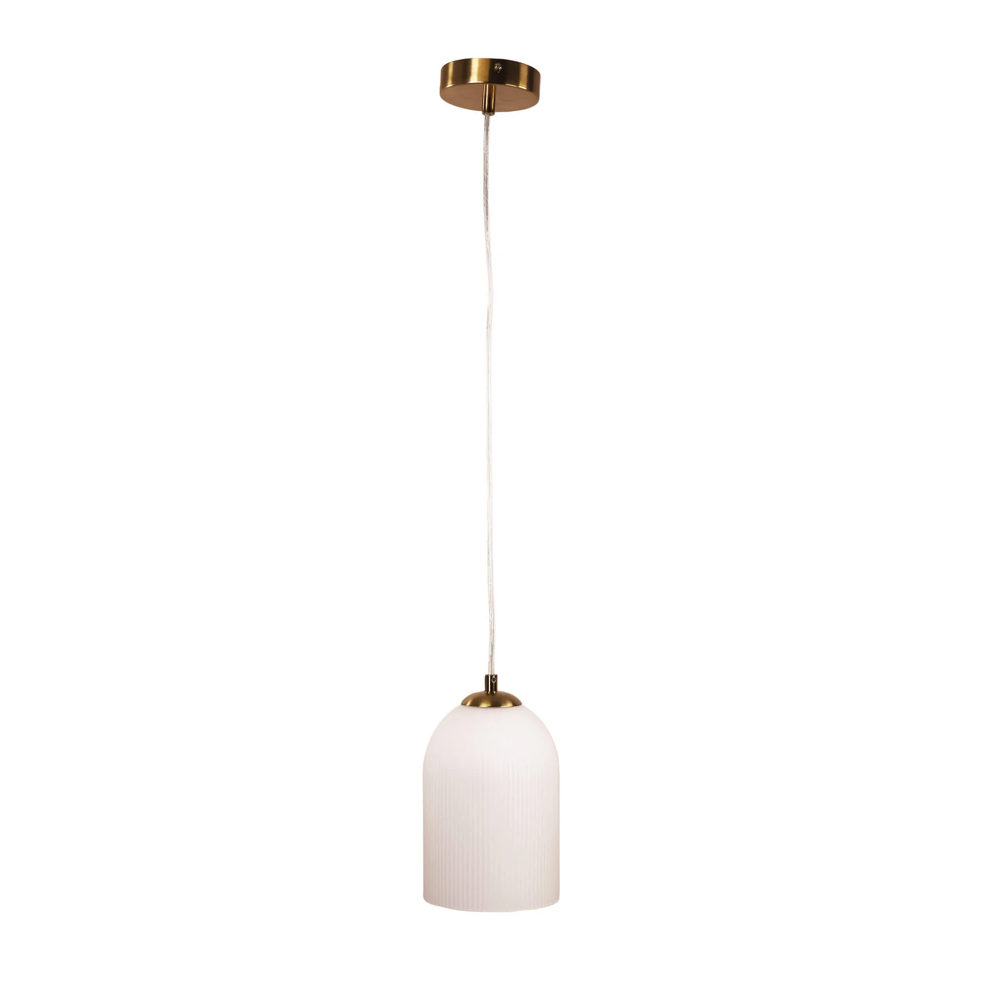Oriel Arley Single Pendant Satin Brass