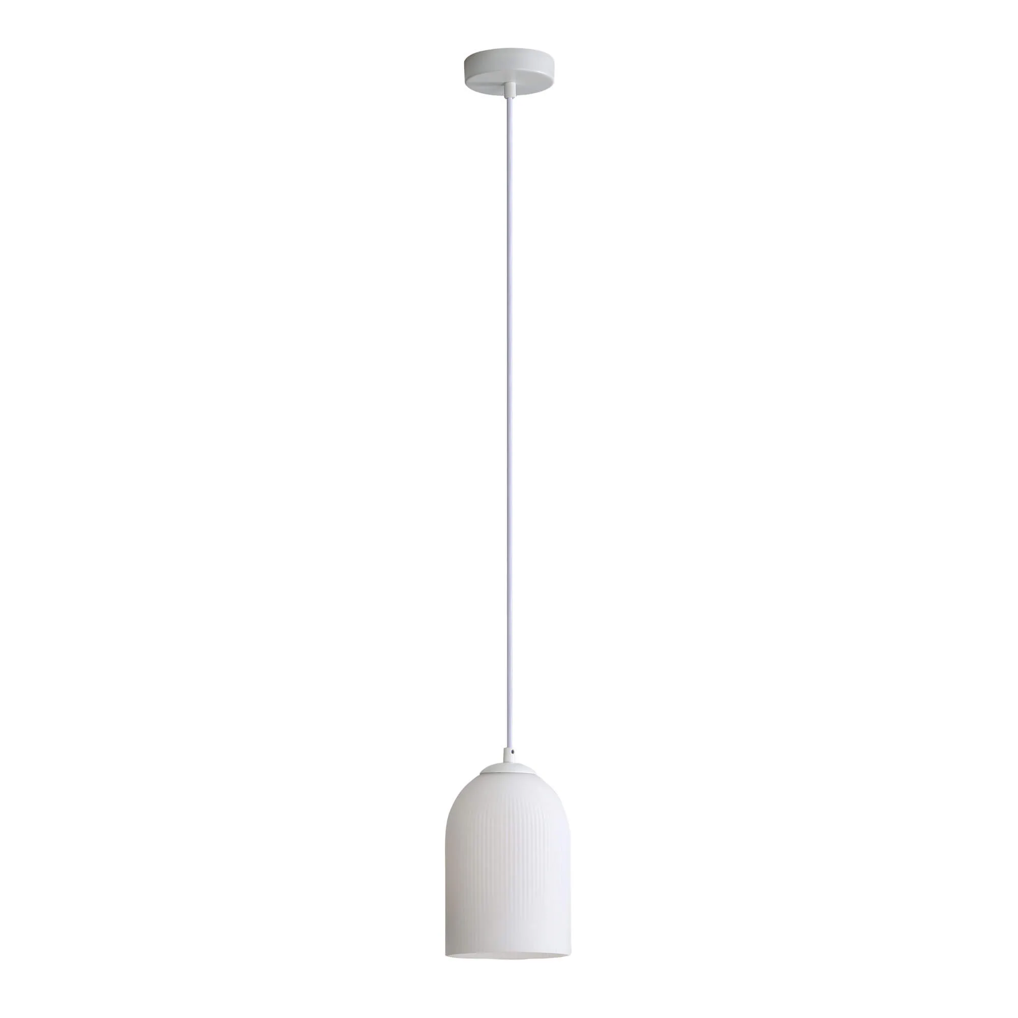 Oriel Arley Single Pendant White