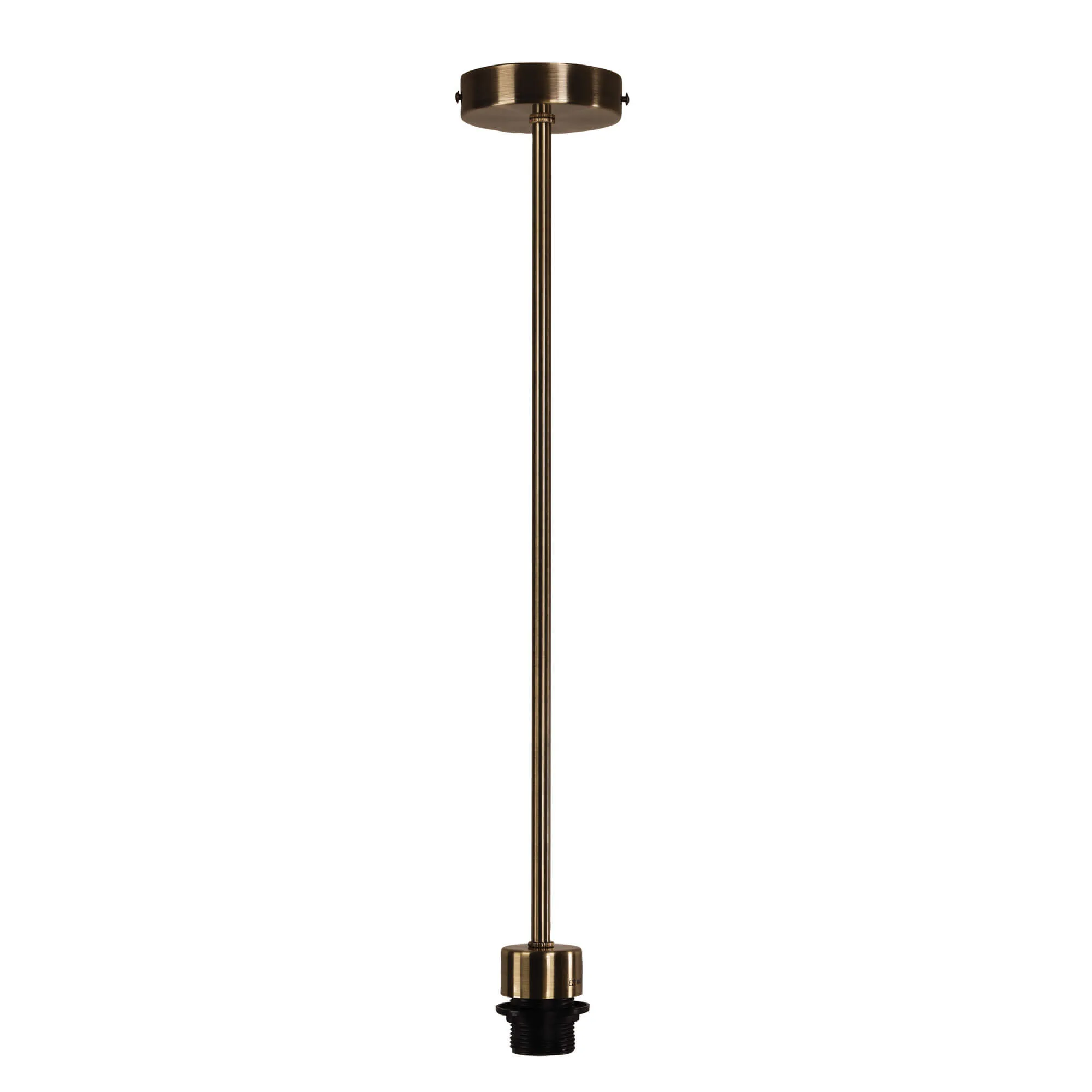 Oriel Parti Rod Suspension Antique Brass E27