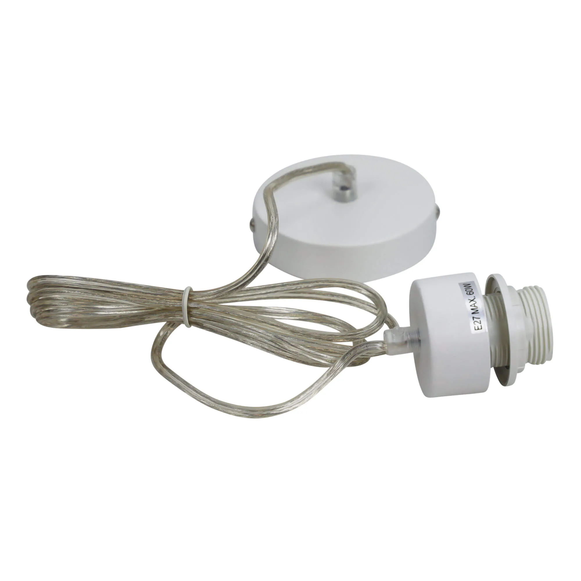 Oriel Parti Cord White Clear