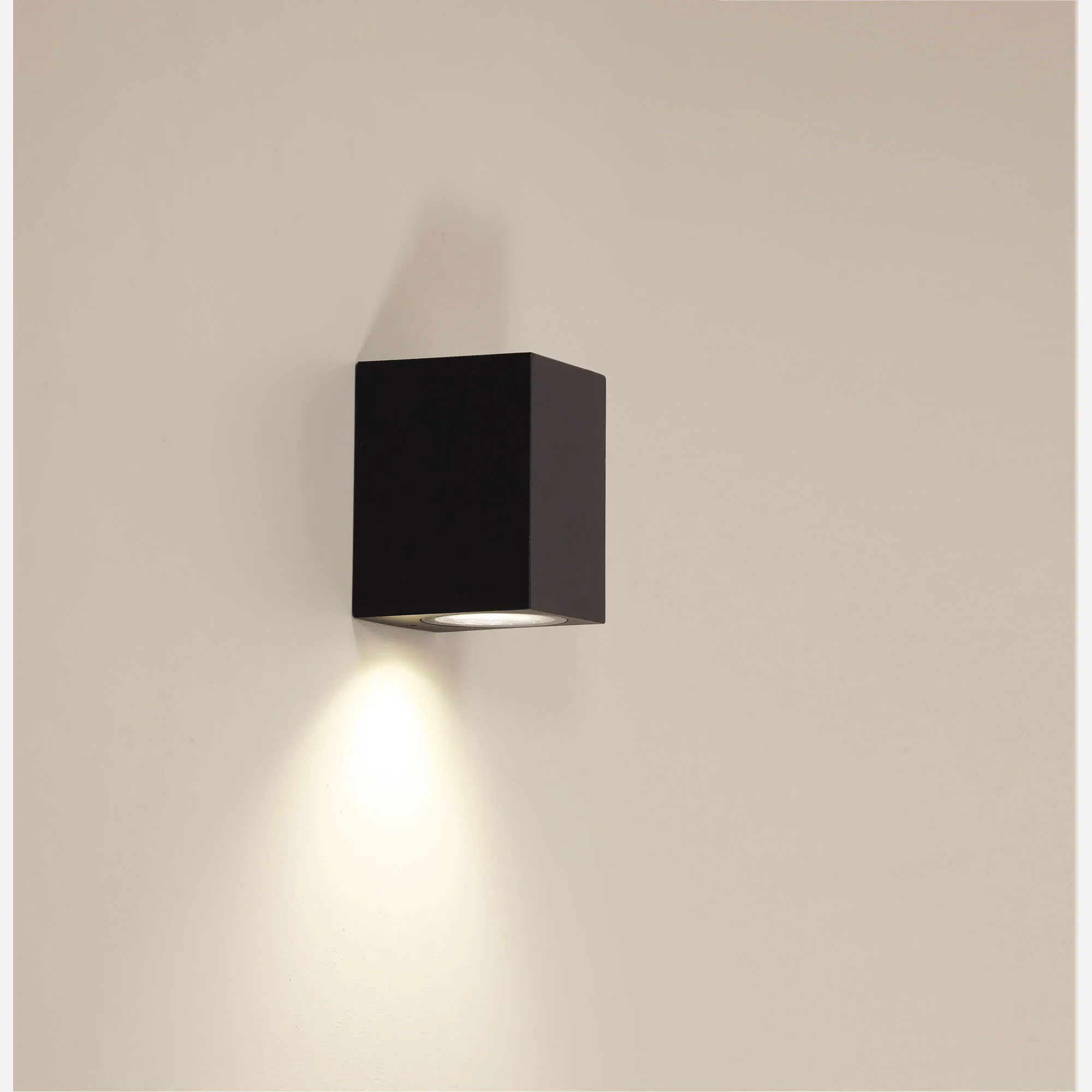 Oriel Atlas Fixed IP54 Down Square Mini Outdoor Wall Light