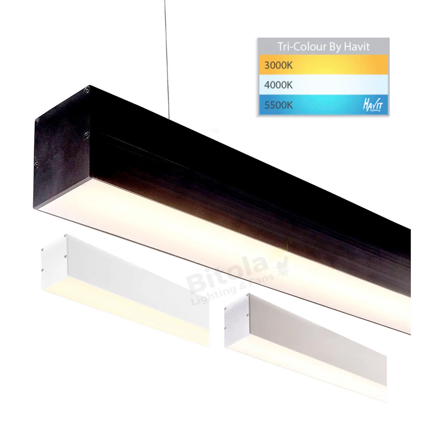 Havit Proline Linear HV6001T 1200mm Tri-Colour 40w LED Pendant Light - 6070