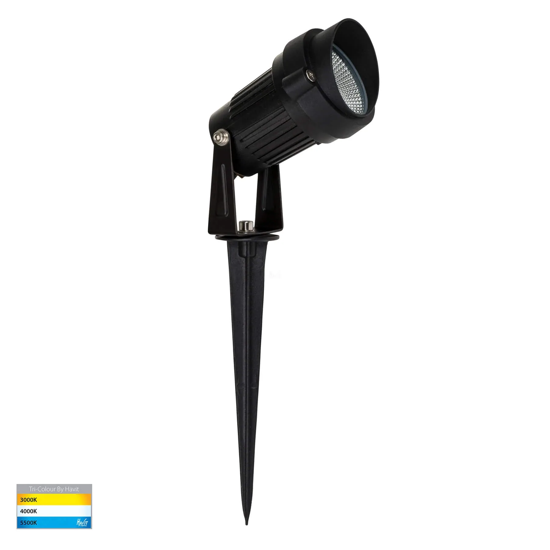 Havit Spitze HV1438T Tri-Colour Black 3w LED 12v Garden Spike Light