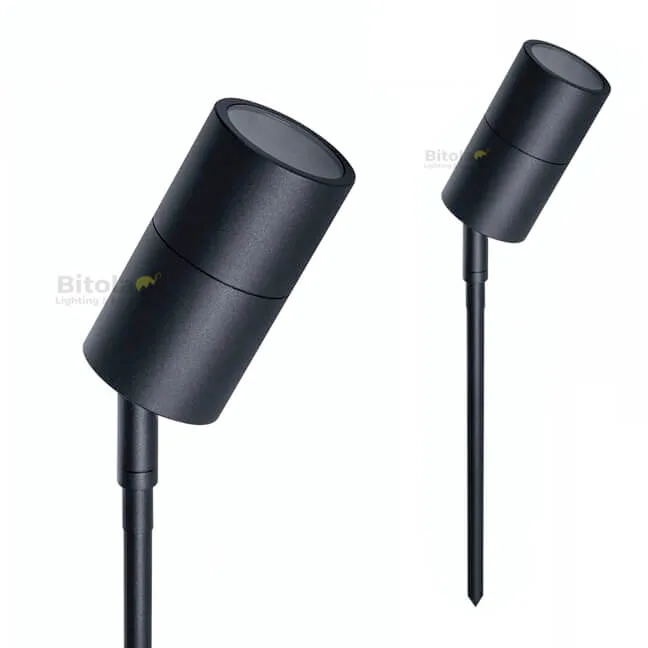 Havit Tivah HV1427T Black Aluminium Tri-Colour 5w LED 12v Garden Spike Light