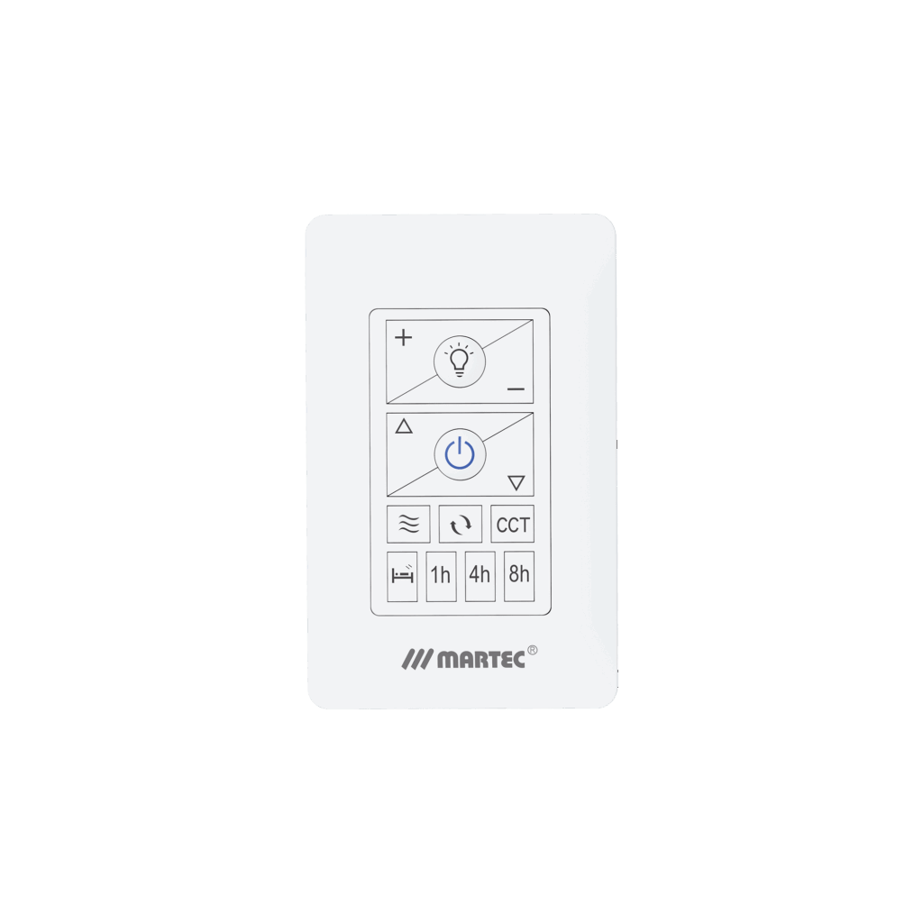Martec Premium WIFI DC Wall Control to suit all Martec DC WIFI & Quantum/Zoro Ceiling Fans
