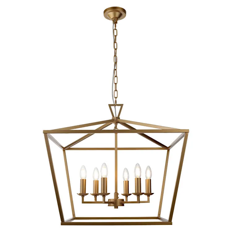 COUGAR PERIGAN 6LT PENDANT MATT GOLD