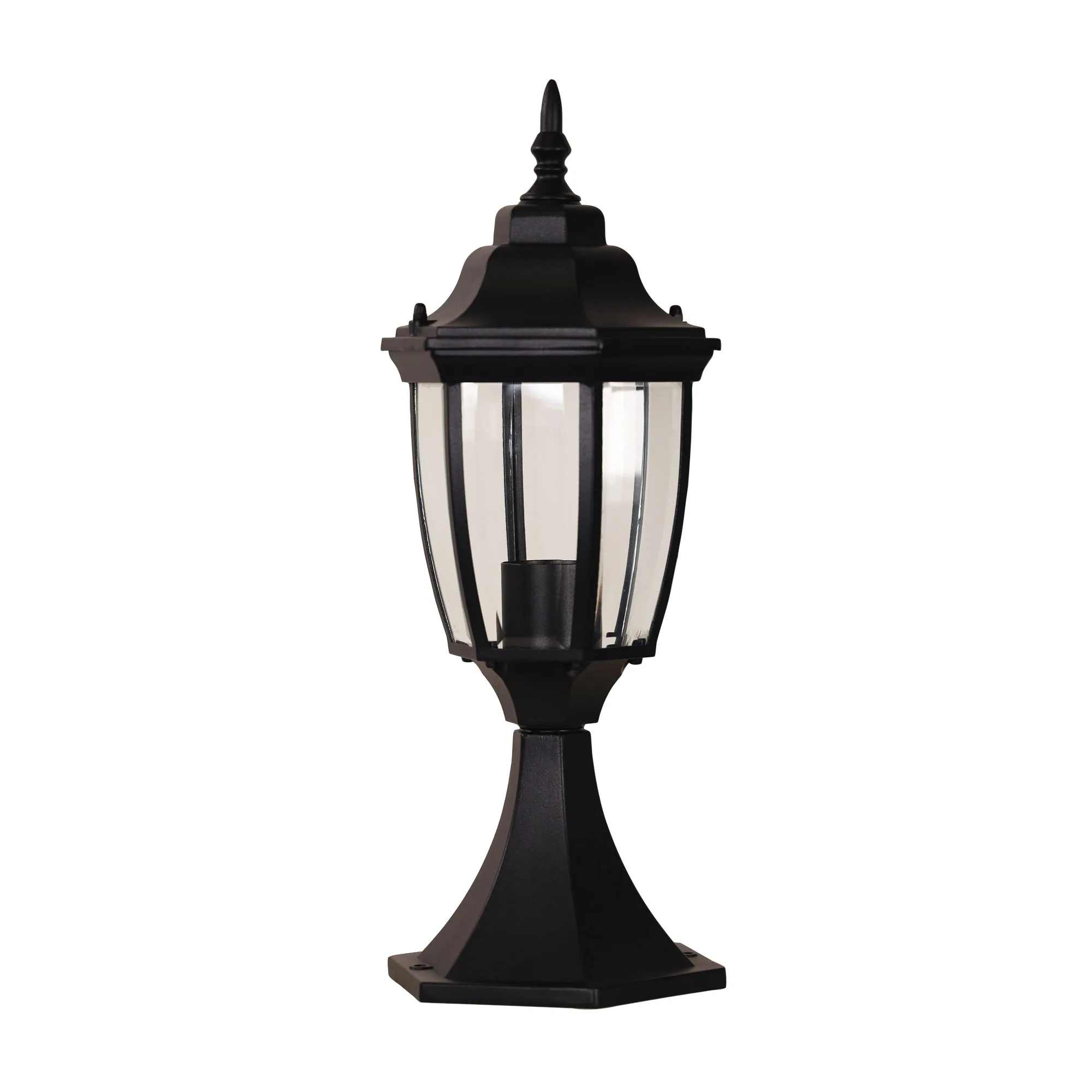 Oriel Highgate Newell Pillar Mount Black