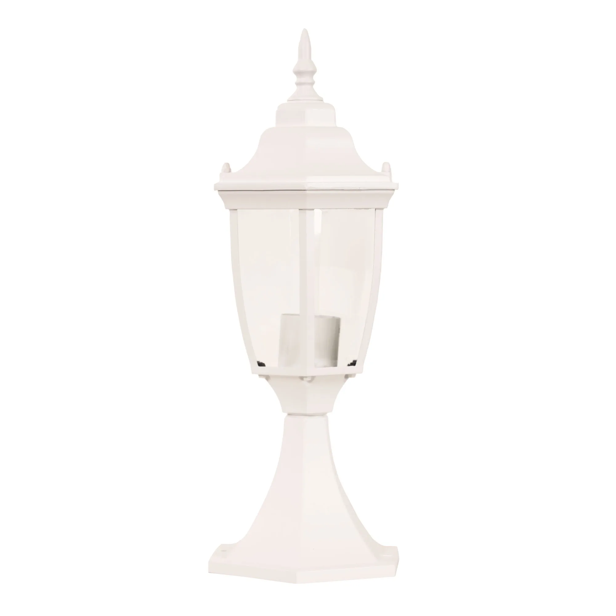 Oriel Highgate Newell Pillar Mount White